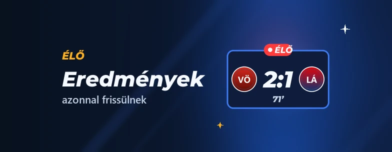 Élő V Sport eredmények